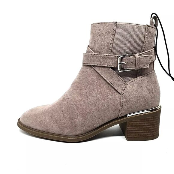 Liz Claiborne Emberly Koala Suede Taupe Boots Women's Size 8.5 Wide Width - Picture 8 of 12